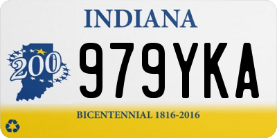 IN license plate 979YKA