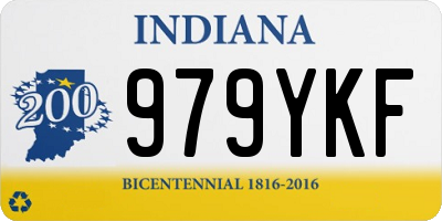 IN license plate 979YKF
