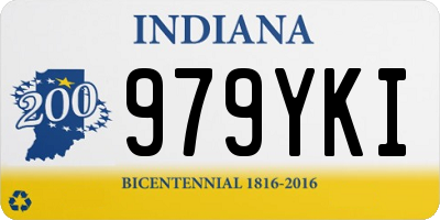 IN license plate 979YKI