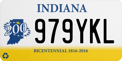 IN license plate 979YKL