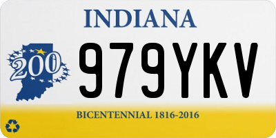 IN license plate 979YKV
