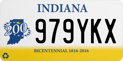 IN license plate 979YKX