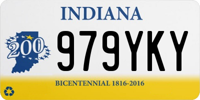 IN license plate 979YKY