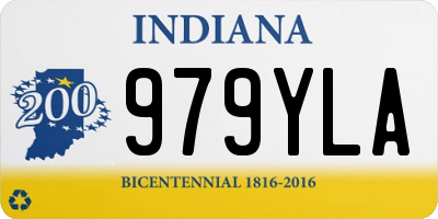 IN license plate 979YLA