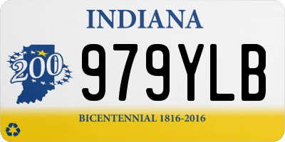 IN license plate 979YLB