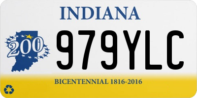 IN license plate 979YLC