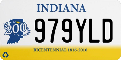 IN license plate 979YLD