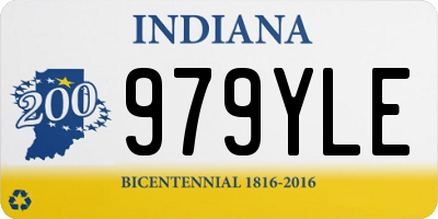 IN license plate 979YLE