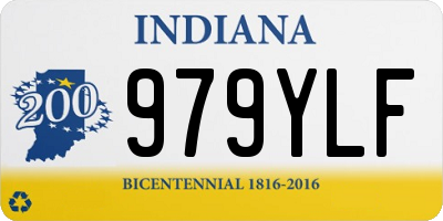 IN license plate 979YLF