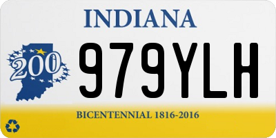 IN license plate 979YLH