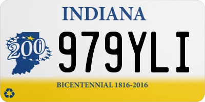 IN license plate 979YLI