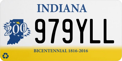 IN license plate 979YLL