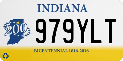 IN license plate 979YLT
