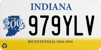 IN license plate 979YLV