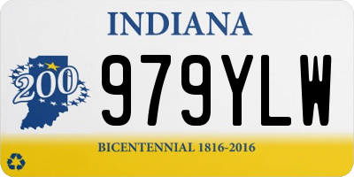 IN license plate 979YLW