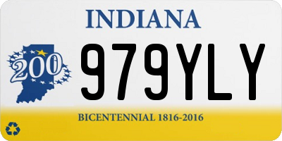 IN license plate 979YLY