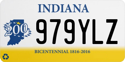 IN license plate 979YLZ