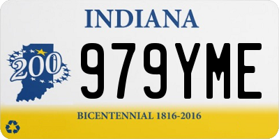 IN license plate 979YME
