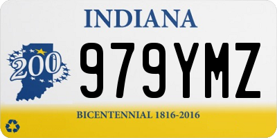 IN license plate 979YMZ