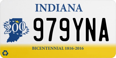 IN license plate 979YNA
