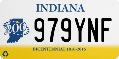 IN license plate 979YNF