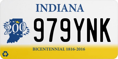 IN license plate 979YNK