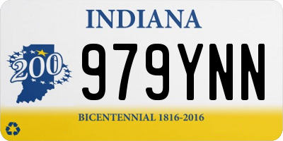 IN license plate 979YNN