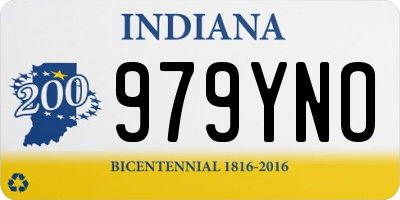IN license plate 979YNO