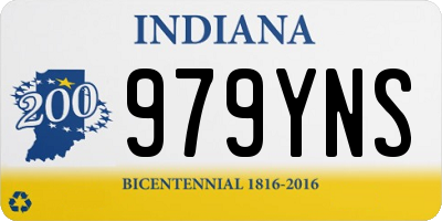 IN license plate 979YNS