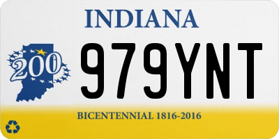 IN license plate 979YNT