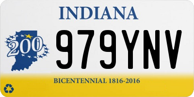 IN license plate 979YNV