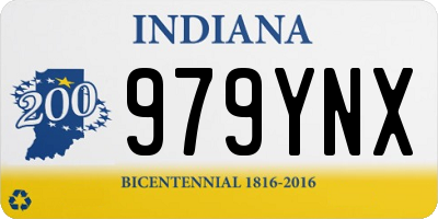 IN license plate 979YNX