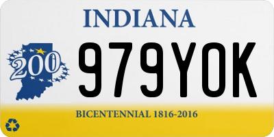 IN license plate 979YOK