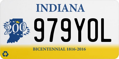 IN license plate 979YOL