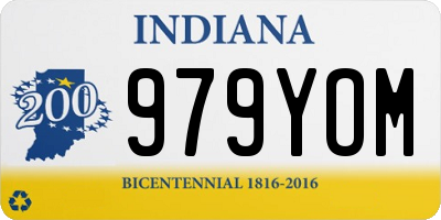 IN license plate 979YOM