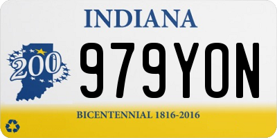IN license plate 979YON
