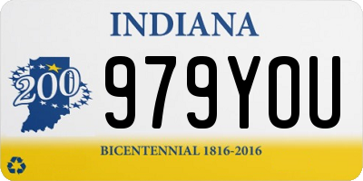 IN license plate 979YOU