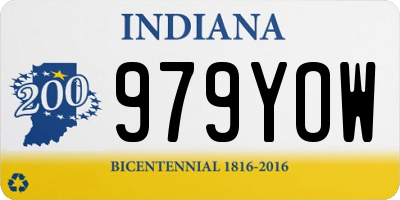 IN license plate 979YOW