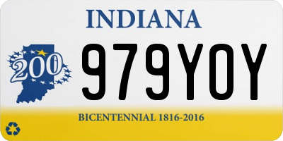 IN license plate 979YOY