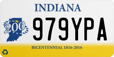 IN license plate 979YPA