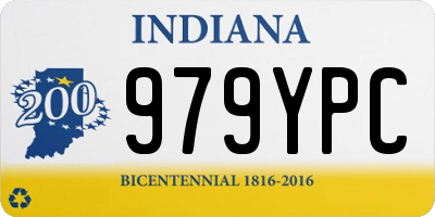 IN license plate 979YPC