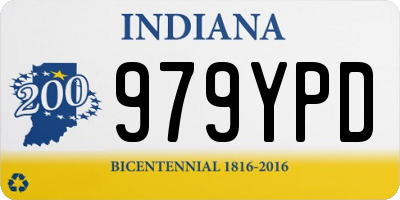 IN license plate 979YPD
