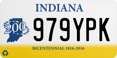 IN license plate 979YPK
