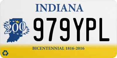 IN license plate 979YPL