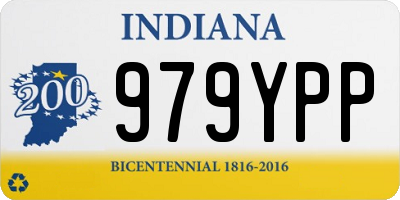 IN license plate 979YPP