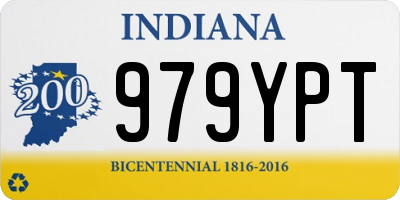 IN license plate 979YPT