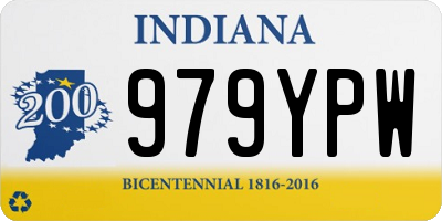 IN license plate 979YPW