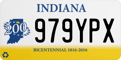 IN license plate 979YPX