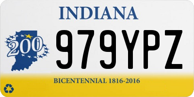 IN license plate 979YPZ