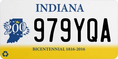 IN license plate 979YQA